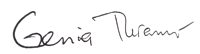 Genia's signature